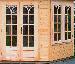LOG CABINS: SINGLE GLAZED LOG CABINS and DOUBLE GLAZED LOG CABINS - Door and window options