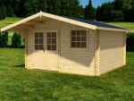 3.8-4.1m wide Apex 45mm Log Cabin 68