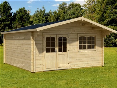 4.1-5.0m wide Apex 70mm Log Cabin 98