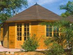 Octagonal Summerhouse Log Cabin 375