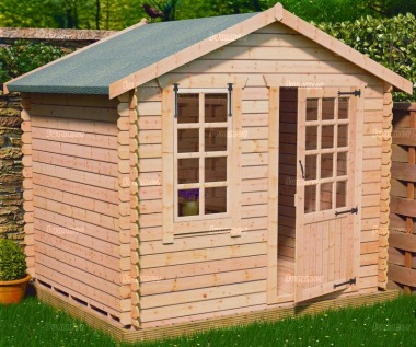 2.4-3.0m wide Apex 19mm Log Cabin 101